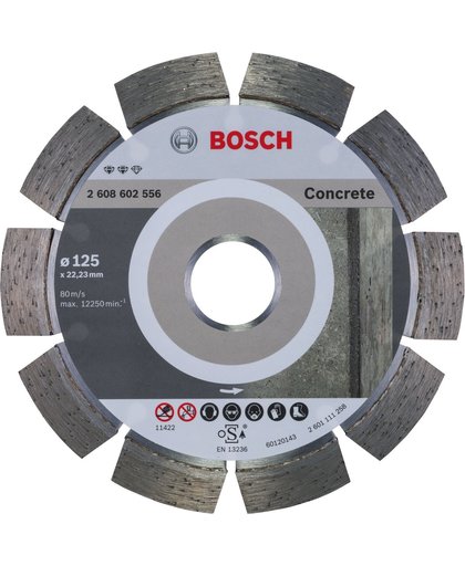 Bosch - Diamantdoorslijpschijf Expert for Concrete 125 x 22,23 x 2,2 x 12 mm