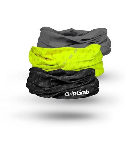 GripGrab HeadGlove Essentials Bundle - Muts - One Size  - Unisex - Zwart/Grijs/Fluo Geel