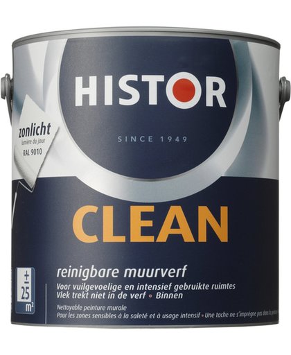 Histor Clean Muurverf - 2,5 liter - Zonlicht