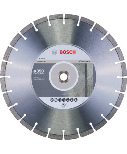 Bosch - Diamantdoorslijpschijf Expert for Concrete 350 x 20,00+25,40 x 3,2 x 12 mm