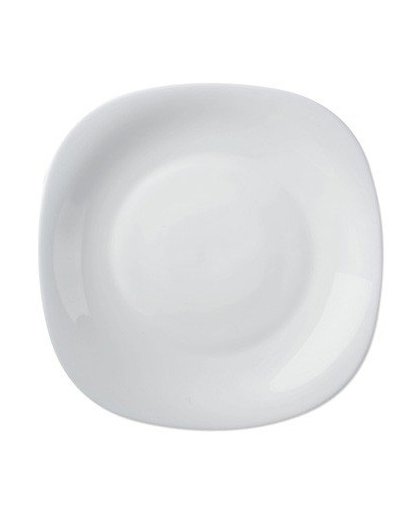 Ontbijtbord wit glas Parma