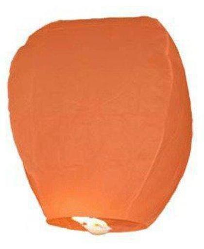 Oranje wens lantaarn 48 cm