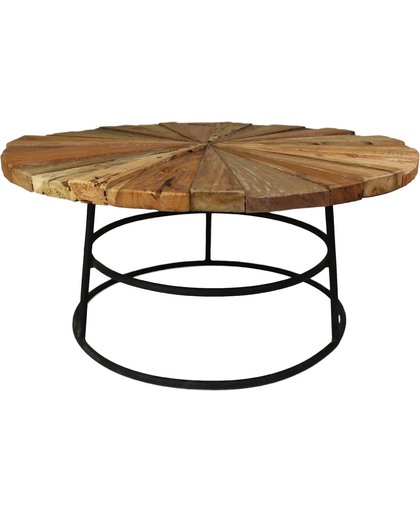 HSM Collection - salontafel Sun - rond - old wood mix