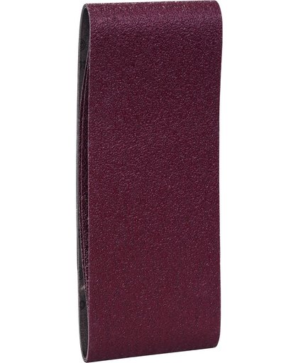 Bosch - 3-delige schuurbandenset voor bandschuurmachines, rode kwaliteit 40, ongeperforeerd, gespannen
