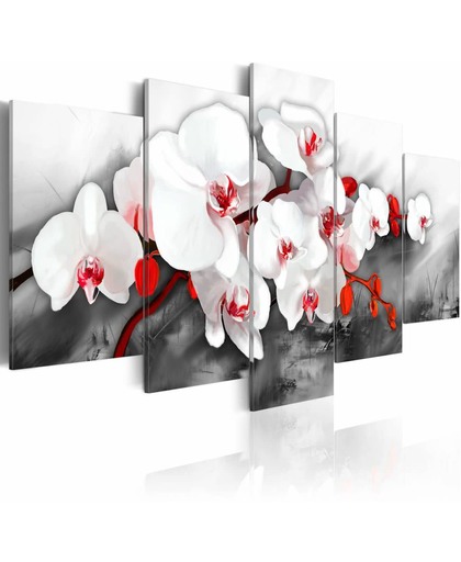 Schilderij - Unieke Orchidee