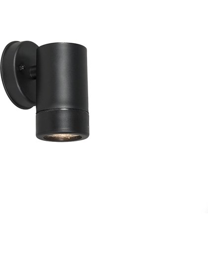QAZQA WL Solo - Wandlamp - 1 lichts - H 120 mm - zwart