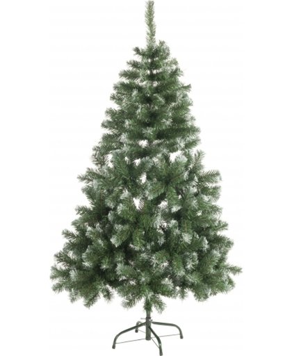 Luxe kunstkerstboom 120 cm - witte punten - PVC kerstboom