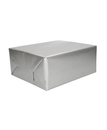 Inpakpapier zilver 70 x 200 cm - kadopapier / cadeaupapier