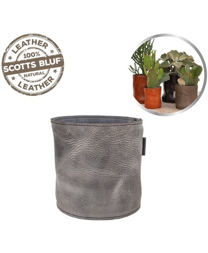 Scotts Bluf Lederen bloempot Grey 31 Size L