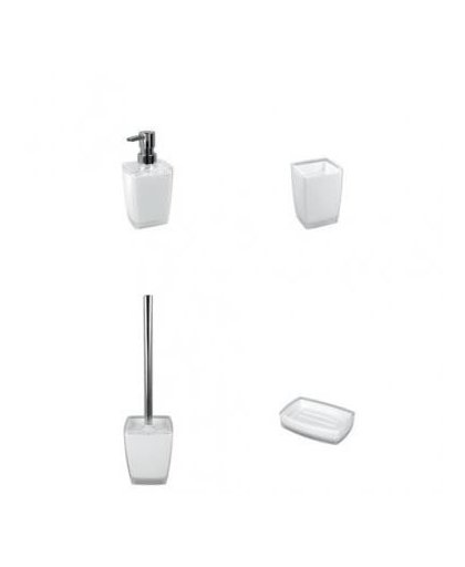 Metaltex set badkameraccessoires zeeppomp beker zeephouder toiletborstel