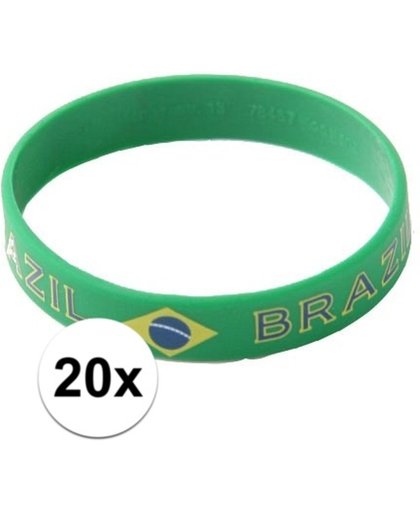 20x Polsbandje Brazilie - Braziliaanse armbandjes