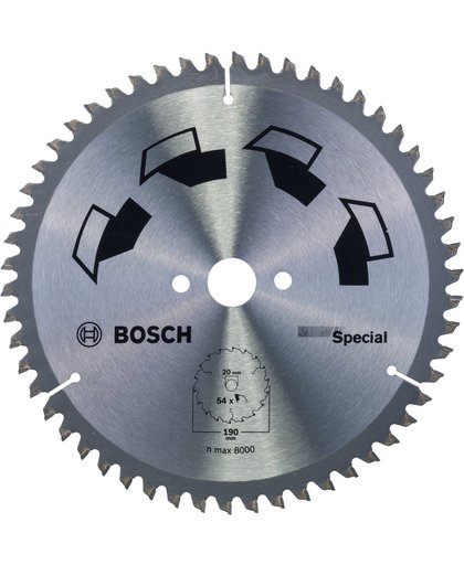Bosch - Cirkelzaagblad Special -190 x 20 x 2,5 mm - 54