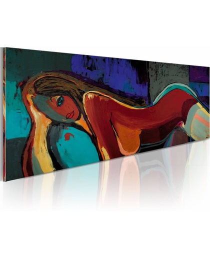 Handgeschilderd schilderij - Seduce  120x60cm