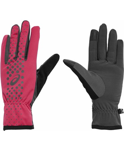 Asics Performance Hardloophandschoenen - Unisex - roze/zilver/zwart