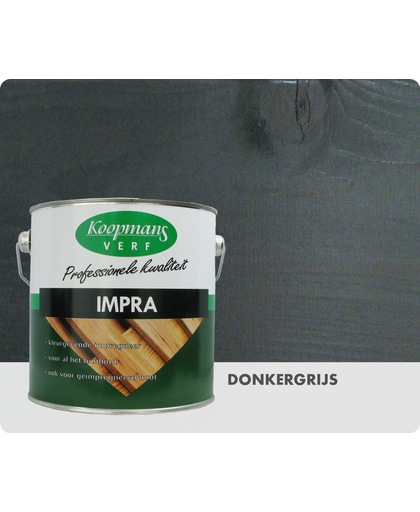 Koopmans Impra - Transparant - 2,5 liter - Donkergrijs