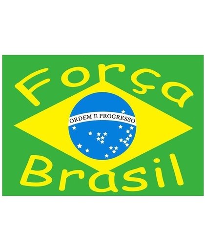 Vlag Brazilie Forca Brasil