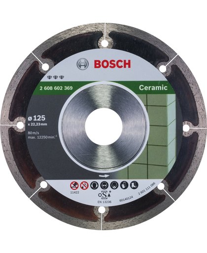 Bosch - Diamantdoorslijpschijf Best for Ceramic Extraclean 125 x 22,23 x 1,2 x 5 mm
