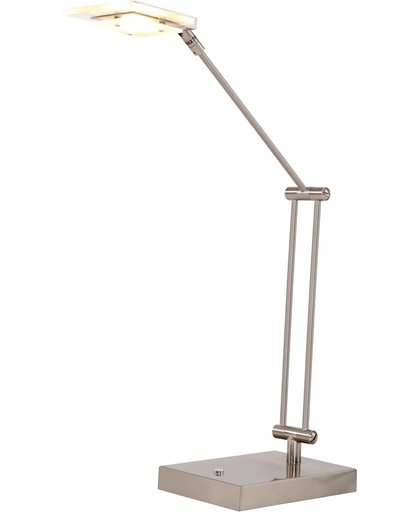 Strak bureaulampje Steinhauer Marjoletii LED staalkleurig
