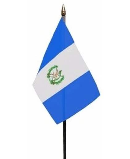 Guatemala mini vlaggetje op stok 10 x 15 cm