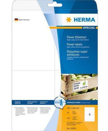 HERMA Etiketten 105x148 A4 Power etiketten 100 st.