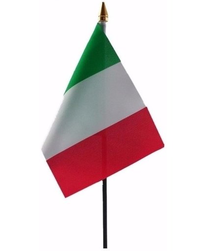 Italie mini vlaggetje op stok 10 x 15 cm