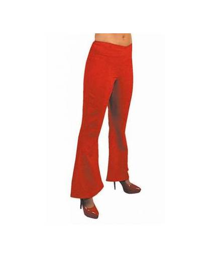 Dames hippie broek rood 42 (xl)
