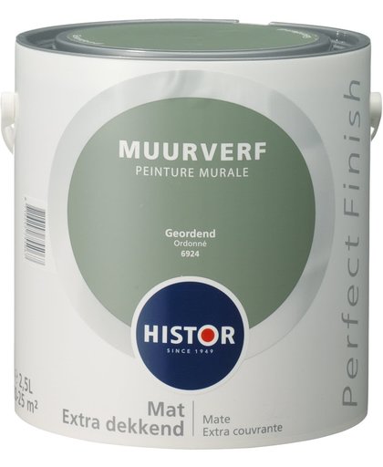 Histor Perfect Finish Muurverf Mat - 2,5 Liter - Geordend