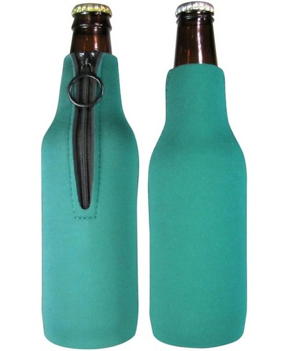 Flessenhouder 2x | flessenwarmer en koeler | bierfles | groen