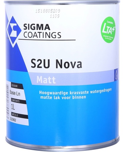 Sigma S2U Nova Matt, Wit - 1 Liter