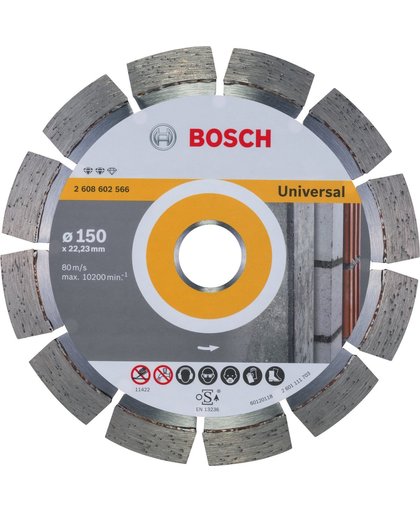 Bosch - Diamantdoorslijpschijf Expert for Universal 150 x 22,23 x 2,4 x 12 mm