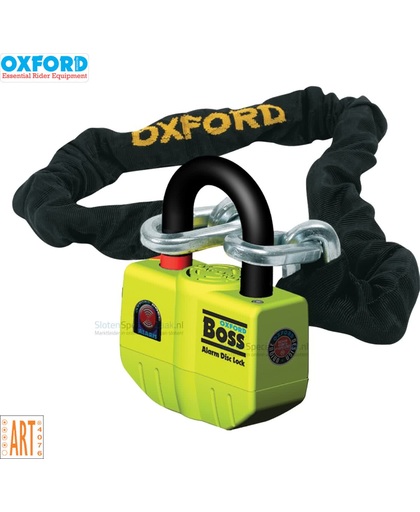 Oxford Boss Alarm met 150cm Ketting ART 4 Kettingslot / Motorslot