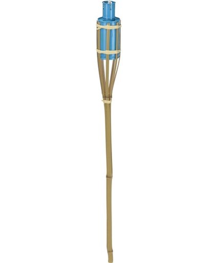 Bamboe tuinfakkel blauw - 65 cm - bamboe fakkels