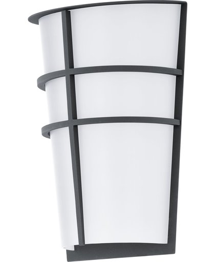 Eglo - Buiten-LED-Wandlamp - 2 Antraciet - Wit Breganzo