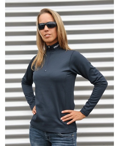 Craft thermo poloshirt blauw  voor dames S