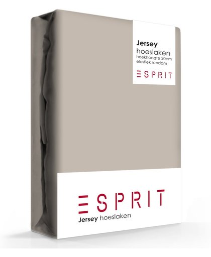 Esprit jersey Hoeslaken - 180/200x200/220 - Mocca