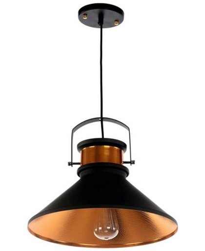 Warrior Vintage Industriële Hanglamp Zwart Goud Ø37cm