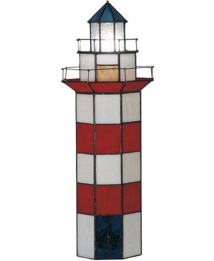 Tiffany Lamp Vuurtoren Groot Compleet - 56 x 21 cm