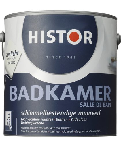 Histor Badkamer Muurverf - 2,5 liter - Zonlicht