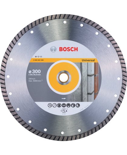 Bosch - Diamantdoorslijpschijf Standard for Universal Turbo 300 x 20,00+25,40 x 3 x 10 mm