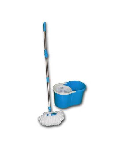 Lifetime clean mop emmer trekker set 360° (blauw)