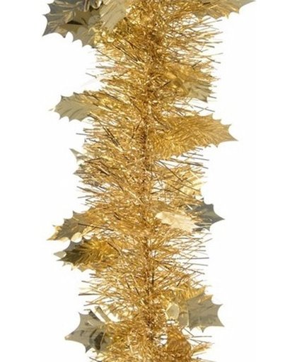 Kerst gouden hulst folieslinger Chique Christmas 270 cm