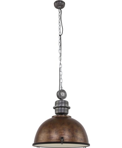 Robuuste hanglamp Steinhauer Bikkel XXL bruin 52 cm 7834B
