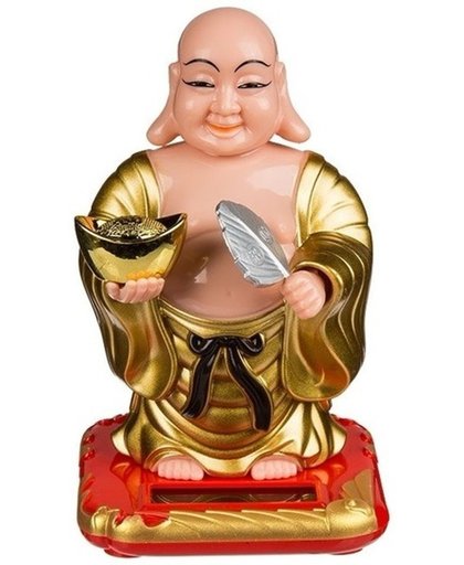 Boeddha dashboard figuurtje 11 cm - solar figuur Boeddha