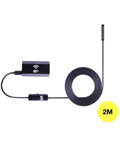 Wifi endoscoop met 2 meter kabel - inspectiecamera - mini camera - endoscoop camera - voor IOS en Android - DisQounts
