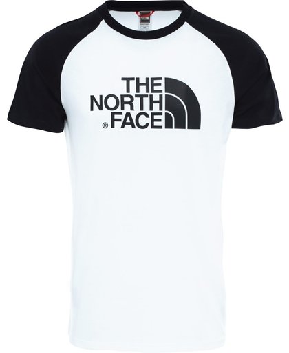 The North Face Ss Raglan Easy Tee Shirt - Heren - TNF White/TNF Black