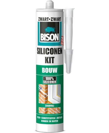 Bison Siliconenkit Bouw Koker - Zwart - 310 ml