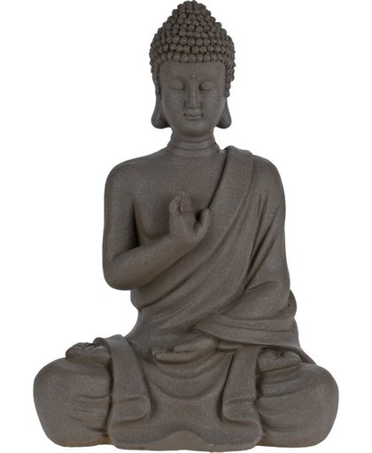 Boeddha beeld zittend 30 cm - beton - tuinbeeld