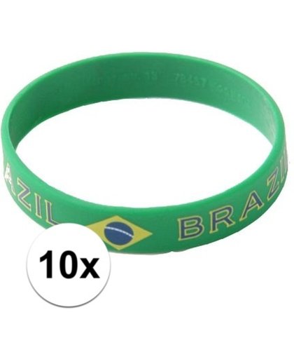 10x Polsbandje Brazilie - Braziliaanse armbandjes