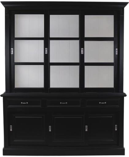 HSM Collection - Buffetkast - 180 cm - zwart/wit