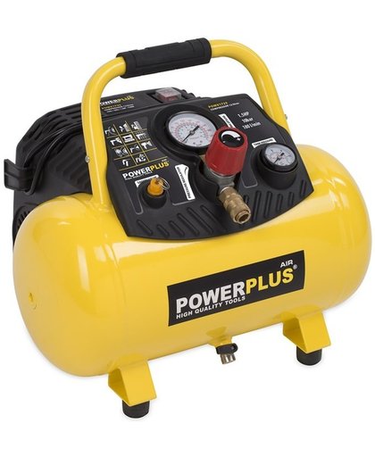 Powerplus POWX1723  Compressor - Max. 10 bar - 1100 Watt - 12 liter tankinhoud